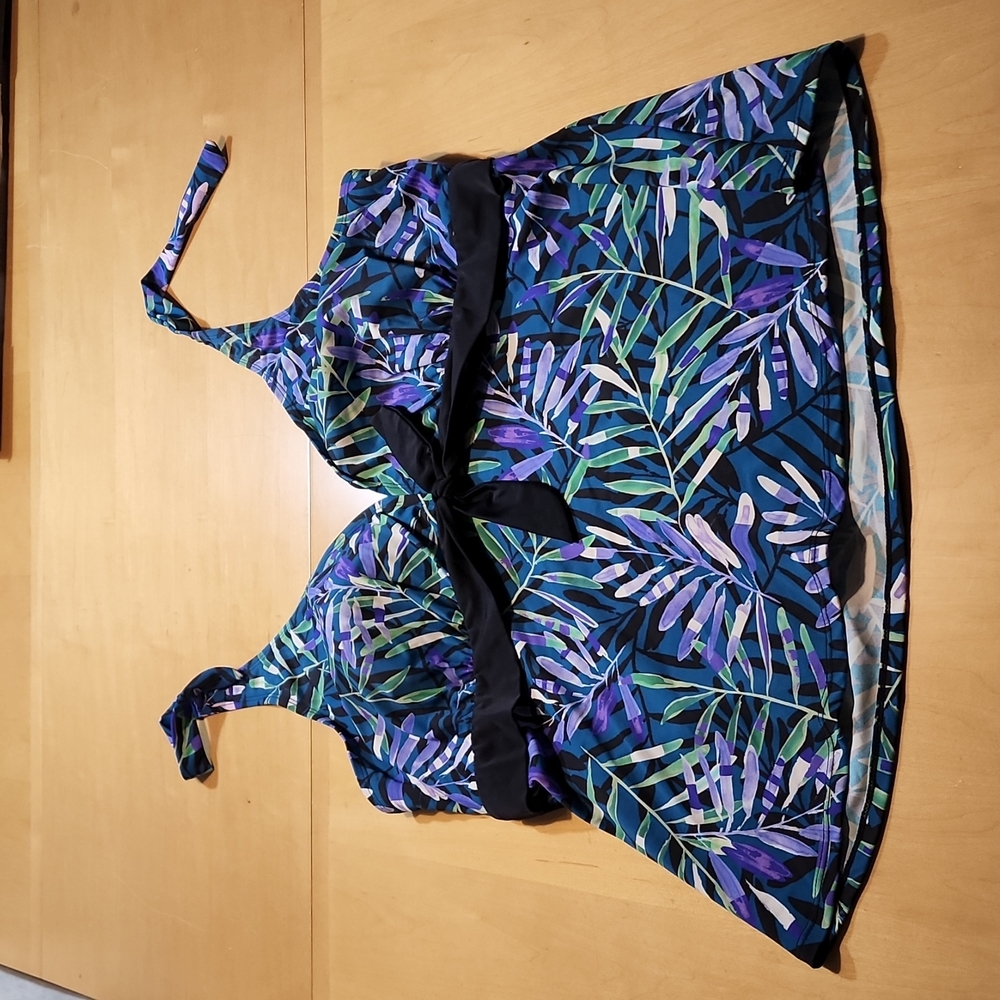 Swimsuits for All Halter Tankini Top - Sz 24